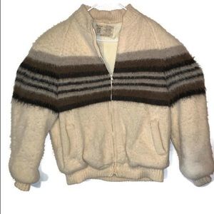 Vintage Hilda Ltd. Womens L Fuzzy Wool Jacket Coat